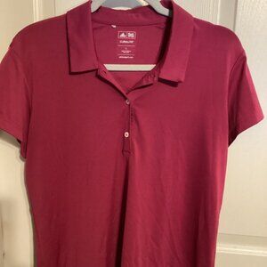 Addidas Golf Climalite maroon large